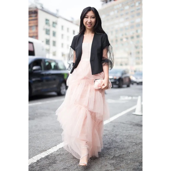 Beige, layered, dreamy, travel friendly, tulle skirt Boho, Edgy, Fun,Flirty,Chic - Picture 10 of 11